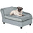 Dog Sofa with Storage, Pet Chair for Small Dogs, Cat Couch with Soft Cushion, Light Blue, 76 x 45 x 41.5 cm, PawHut, Light Blue