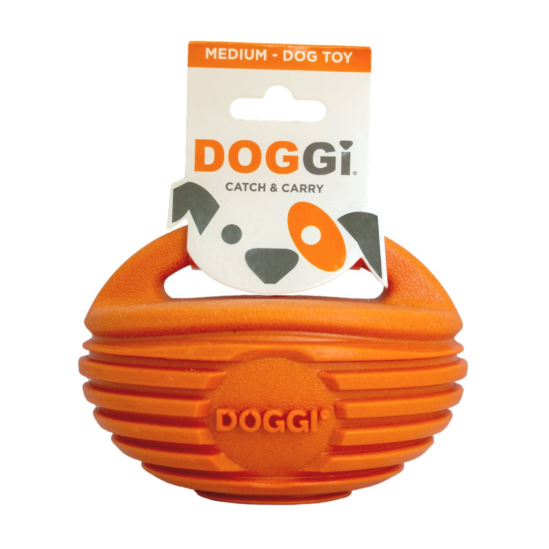 Doggi Catch & Carry Rugby Ball Dog Toy, Doggi, Small