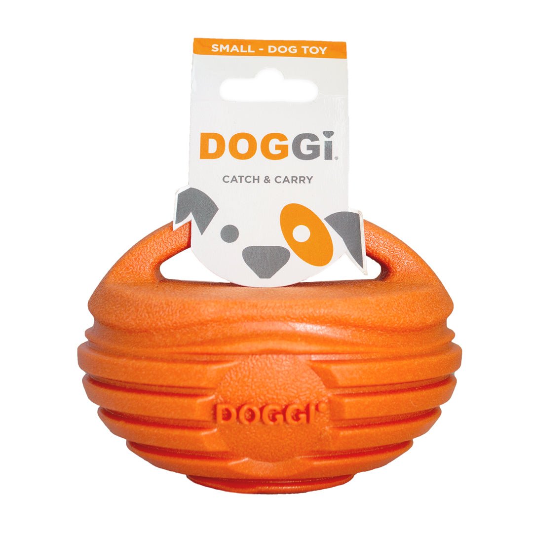 Doggi Catch & Carry Rugby Ball Dog Toy, Doggi, Small