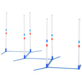 Dogs Agility Training Polyethylene Weave Poles, PawHut,