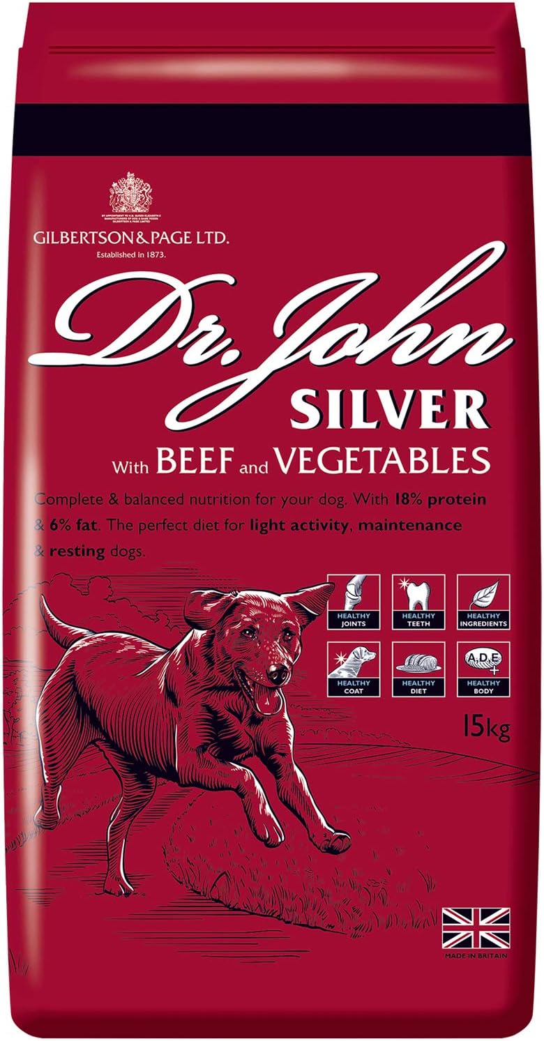 Dr John Silver with Beef and Vegetables 15 kg, Dr John,