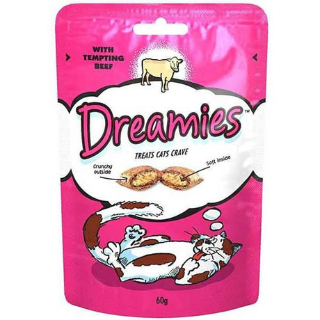 Dreamies Beef Cat Treats 8 x 60g, Dreamies,