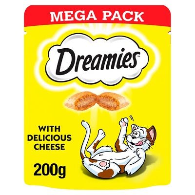 Dreamies Cheese Cat Treats Mega Pack 6 x 200g, Dreamies,