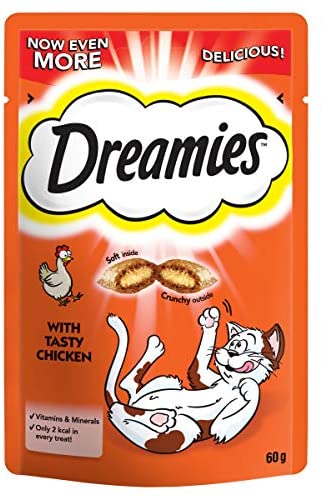 Dreamies Chicken Cat Treats 8 x 60g, Dreamies,