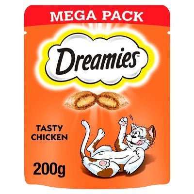 Dreamies Chicken Cat Treats Mega Pack 6 x 200g, Dreamies,