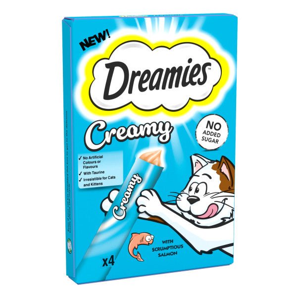 Dreamies Creamy Salmon Cat Treats 11 x 40g, Dreamies,