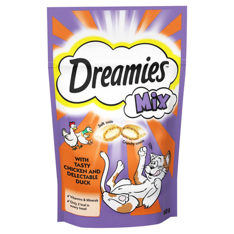 Dreamies Mix Chicken & Duck Cat Treats 8 x 60g, Dreamies,