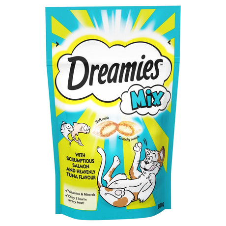 Dreamies Mix Salmon & Tuna Cat Treats 8 x 60g, Dreamies,