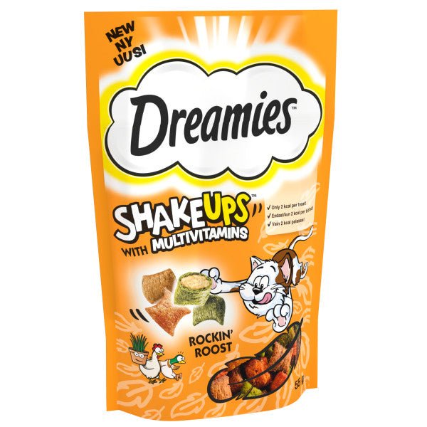 Dreamies Shakeups Rockin Roost, Dreamies, 8x55g