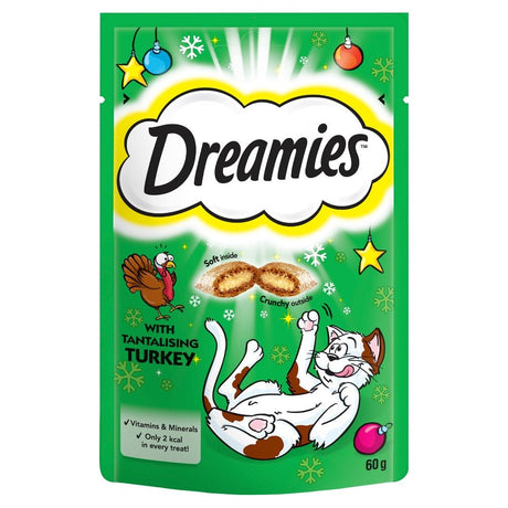 Dreamies Turkey Cat Treats 8 x 60g, Dreamies,