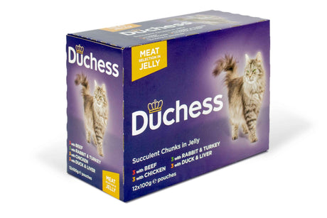 Duchess Meat in Jelly Pouches 4x (12x100g), Kennel Pak,