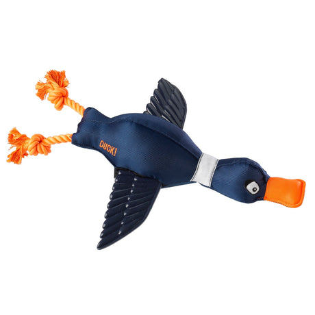 Duck Thrower with TPR Textured Wings | Navy | Dog Toy, House of Paws,