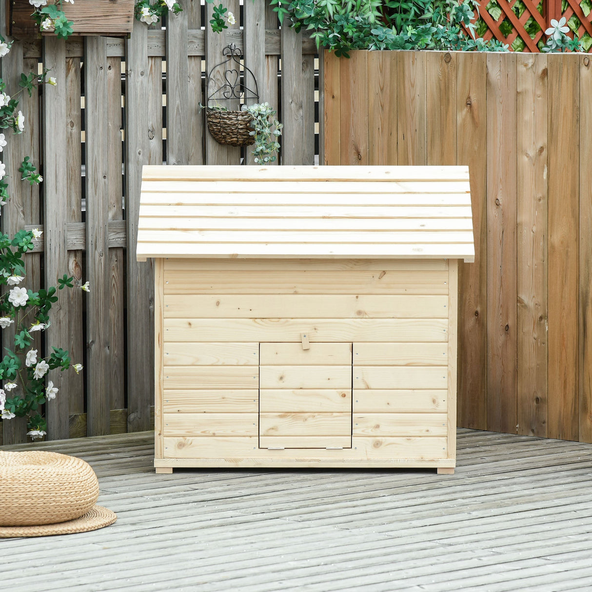 Durable Wooden Duck House for Small Flock | Easy-Access Roof, PawHut,