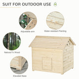 Durable Wooden Duck House for Small Flock | Easy-Access Roof, PawHut,
