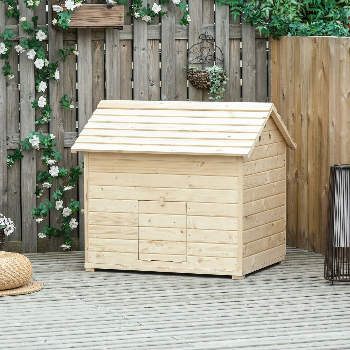 Durable Wooden Duck House for Small Flock | Easy-Access Roof, PawHut,