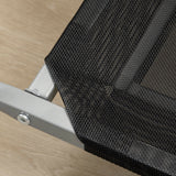 Elevated Pet Bed Cooling for Large Medium Sized Dogs with Non-slip Pads Breathable Mesh Fabric, 110 x 75 x 20 cm, PawHut,