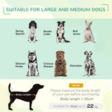Elevated Pet Bed Cooling for Large Medium Sized Dogs with Non-slip Pads Breathable Mesh Fabric, 110 x 75 x 20 cm, PawHut,