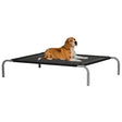 Elevated Pet Bed Cooling for Large Medium Sized Dogs with Non-slip Pads Breathable Mesh Fabric, 110 x 75 x 20 cm, PawHut,