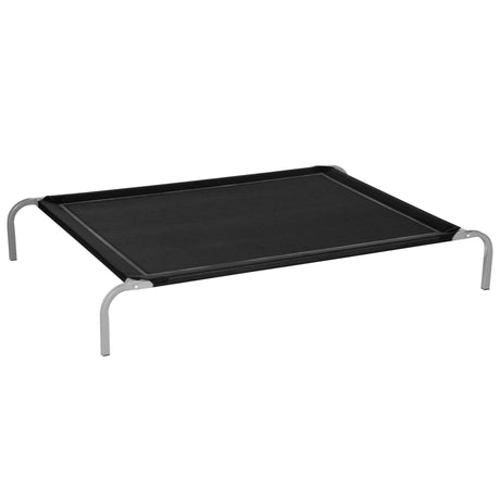 Elevated Pet Bed Cooling for Large Sized Dogs with Non-slip Pads Steel Frame Breathable Mesh Fabric, 130 x 90 x 20 cm, PawHut,