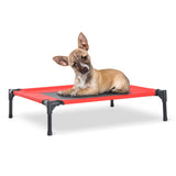 Elevated Pet Bed Portable Camping Raised Dog Bed w/ Metal Frame and (Medium), PawHut,