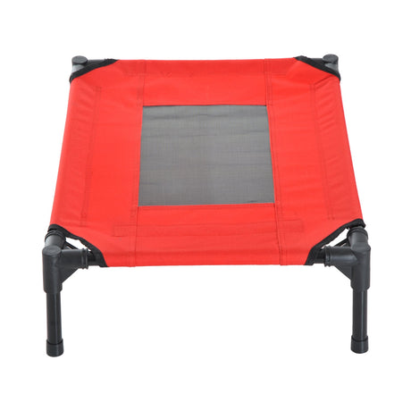 Elevated Pet Bed Portable Camping Raised Dog Bed w/ Metal Frame and (Small), PawHut,