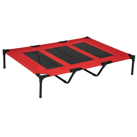 Elevated Pet Bed Portable Camping Raised Dog Bed w/ Metal Frame and (X-Large), PawHut,