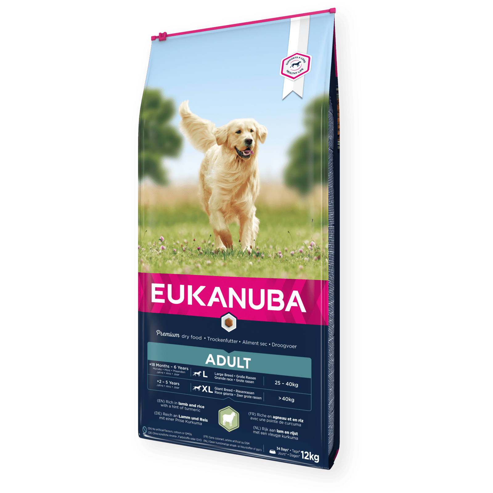 Eukanuba Adult Large Breed Lamb & Rice Dry Dog Food 12 kg, Eukanuba,