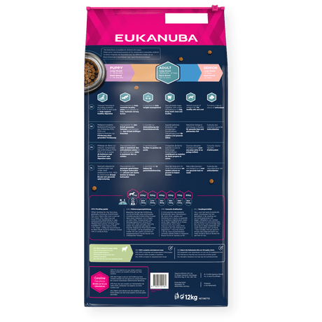 Eukanuba Adult Large Breed Lamb & Rice Dry Dog Food 12 kg, Eukanuba,