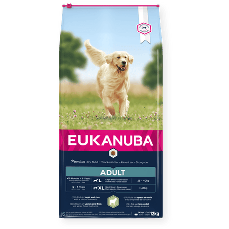 Eukanuba Adult Large Breed Lamb & Rice Dry Dog Food 12 kg, Eukanuba,