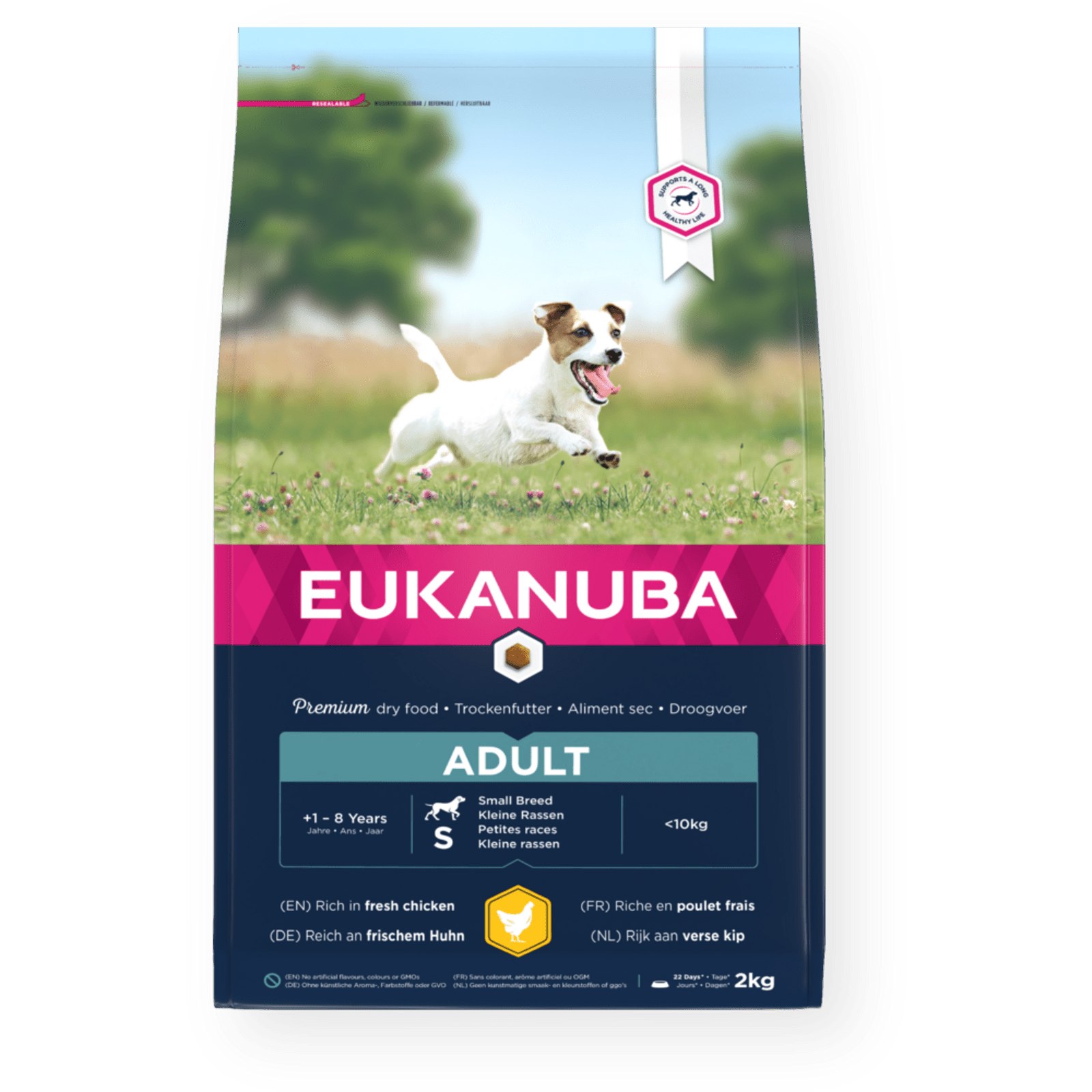 Eukanuba Adult Small Breed Fresh Chicken Dry Dog Food, Eukanuba, 3x2kg