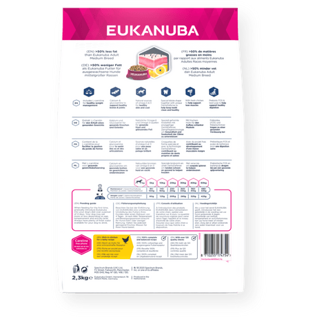 Eukanuba Daily Care Overweight Adult All Breeds Dry Dog Food, Eukanuba, 3x2.3kg