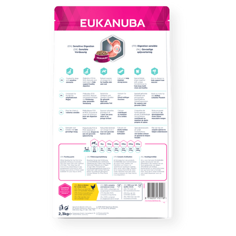 Eukanuba Daily Care Sensitive Digestion Adult All Breeds Dry Dog Food, Eukanuba, 3x2.3kg