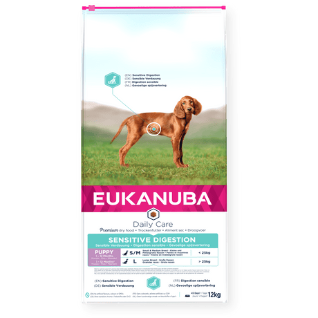 Eukanuba Daily Care Sensitive Digestion Puppy with Chicken - 12 kg, Eukanuba,