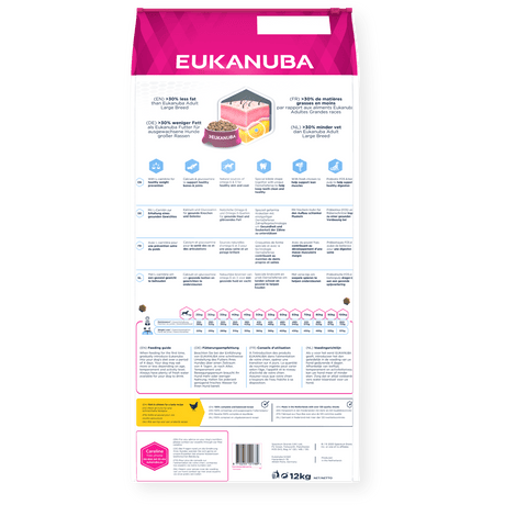 Eukanuba Daily Care Weight Control Adult Large Breed Dry Dog Food 12 kg, Eukanuba,