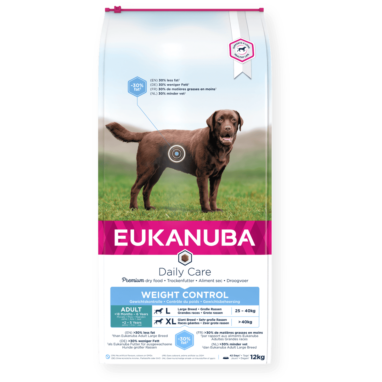 Eukanuba Daily Care Weight Control Adult Large Breed Dry Dog Food 12 kg, Eukanuba,