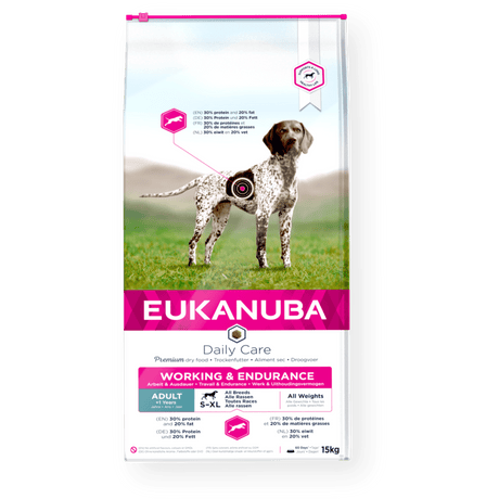 Eukanuba Daily Care Working & Endurance Adult All Breeds 15 kg, Eukanuba,