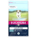 Eukanuba Grain Free Adult Small/Medium Breed Ocean Fish Dry Dog Food, Eukanuba, 3x3kg