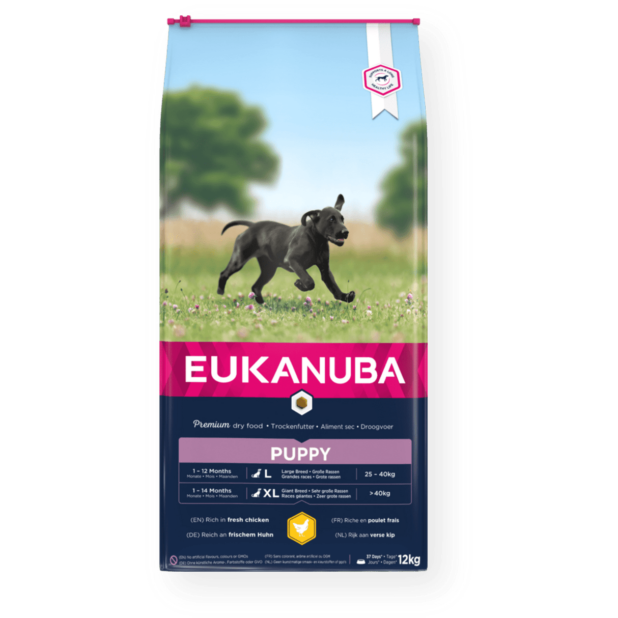 Eukanuba Puppy Large Breed Fresh Chicken Dry Dog Food, Eukanuba, 12 kg