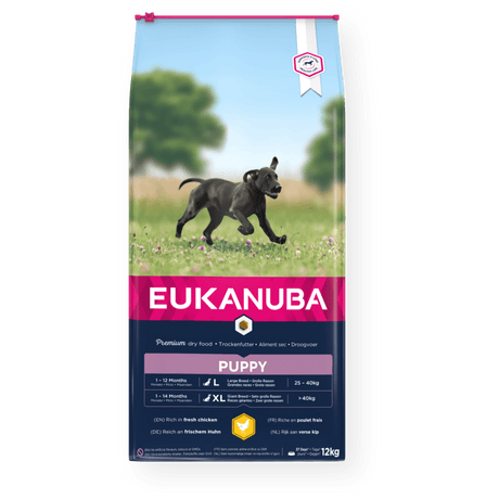 Eukanuba Puppy Large Breed Fresh Chicken Dry Dog Food, Eukanuba, 12 kg