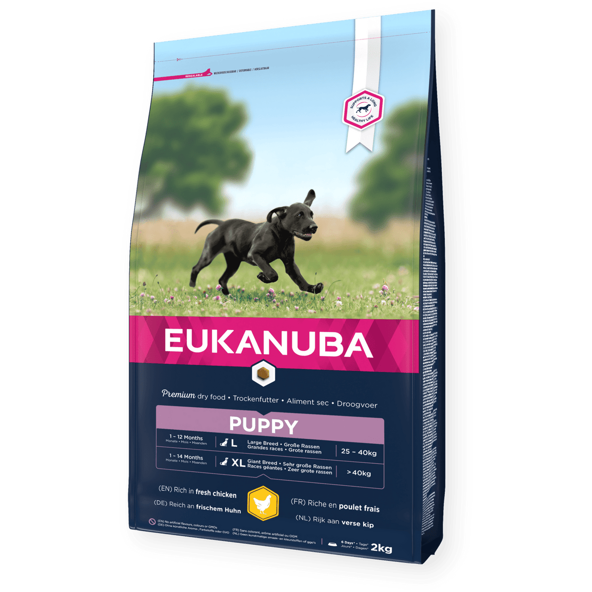 Eukanuba Puppy Large Breed Fresh Chicken Dry Dog Food, Eukanuba, 3x2kg