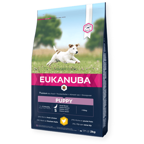 Eukanuba Puppy Small Breed Fresh Chicken Dry Dog Food 3x2kg, Eukanuba,