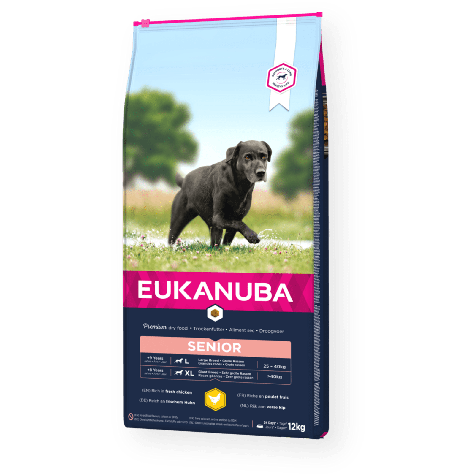 Eukanuba Senior Large Breed Fresh Chicken Dry Dog Food 12 kg, Eukanuba,