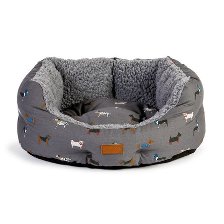 FatFace Marching Dogs Deluxe Slumber Bed, FatFace, 101 cm