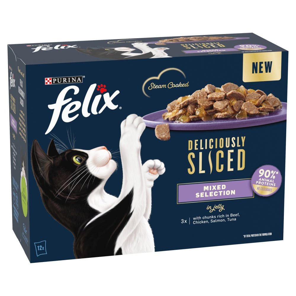 Felix Deliciously Sliced Mixed Selection in Jelly 4x (12x80g), Felix,