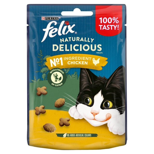 Felix Naturally Delicious Chicken Cat Treats 8 x 50g, Felix,