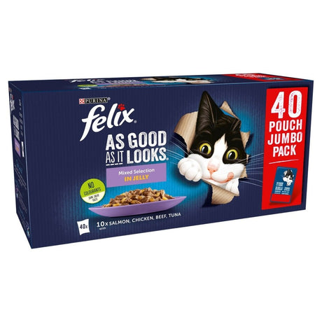 Felix Pouch As Good As It Looks Mixed Selection 40 x 100g, Felix,