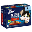 Felix Pouch As Good As It Looks Senior Meat in Jelly 4x (12x100g), Felix,