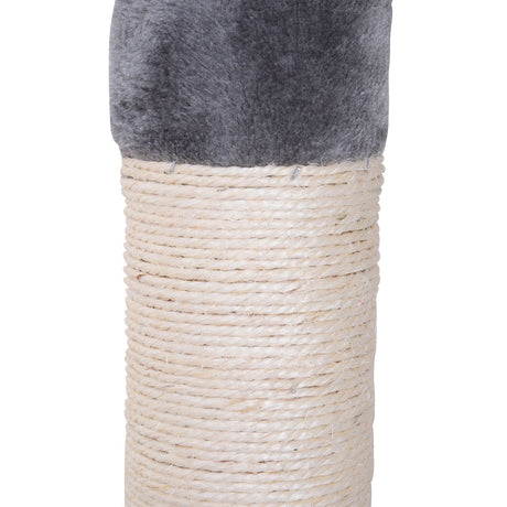 Floor to Ceiling Cat Tree for Indoor Cats 5-Tier Kitty Tower Climbing Activity Center Scratching Post Adjustable Height 230-260 cm, PawHut, Brown