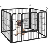 Foldable 4-Panel Heavy Duty Dog Playpen 82x82x60cm, PawHut,