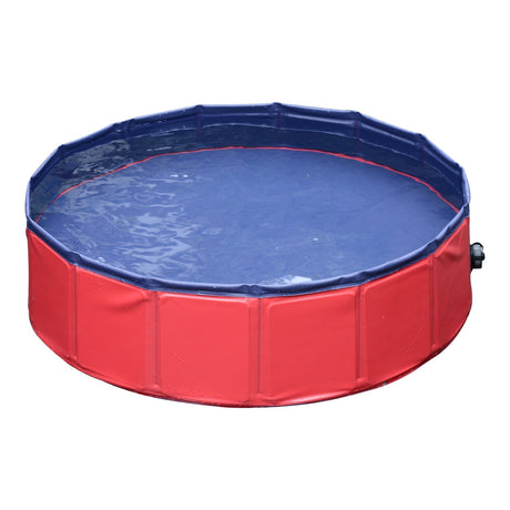 Foldable Dog Paddling Pool (Φ80 × 20H cm), PawHut, Blue